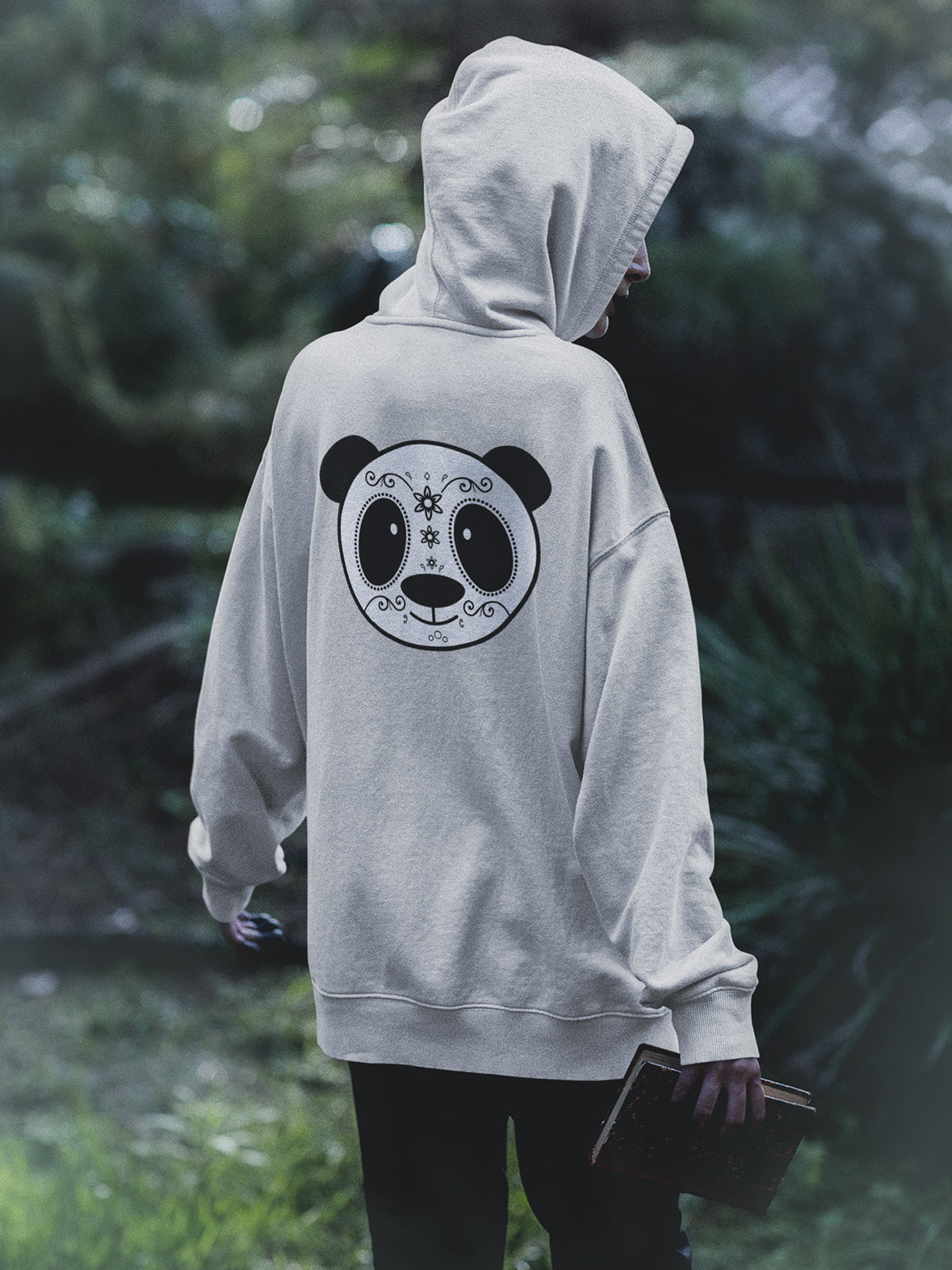 Day Of The Dead Panda - Special Edition Unisex Gray Hoodie
