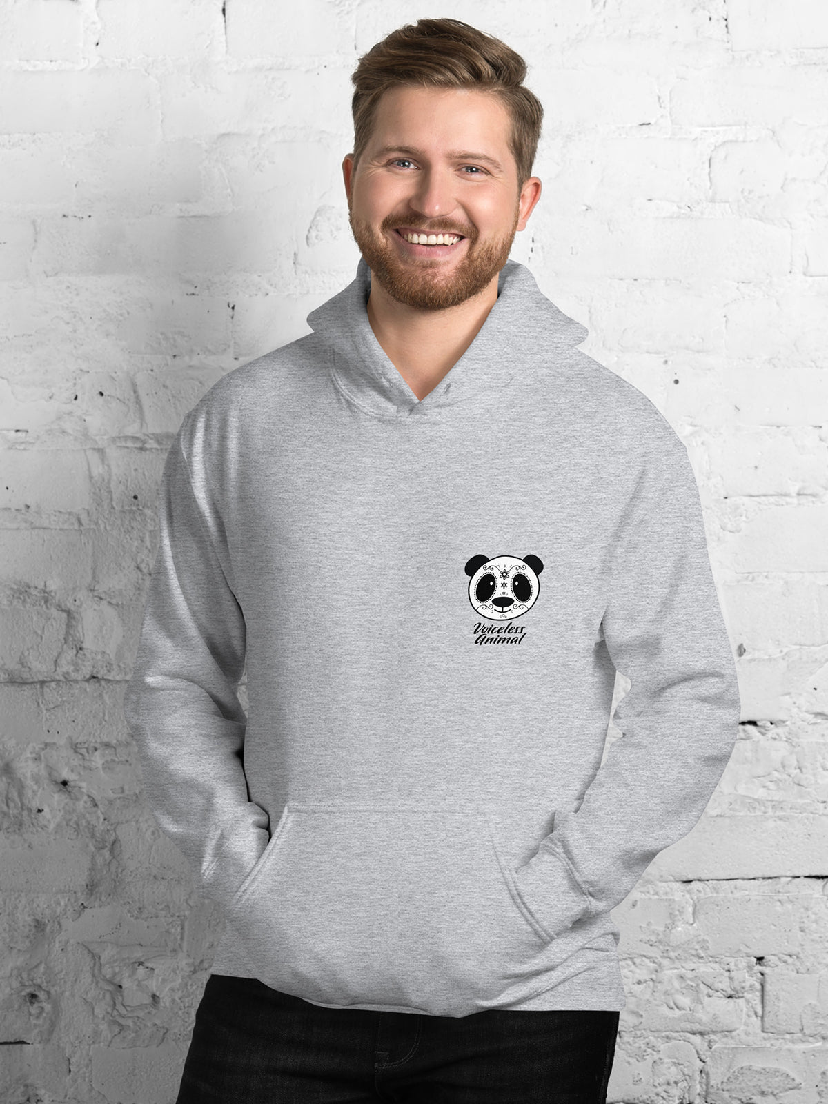 Day Of The Dead Panda - Special Edition Unisex Gray Hoodie
