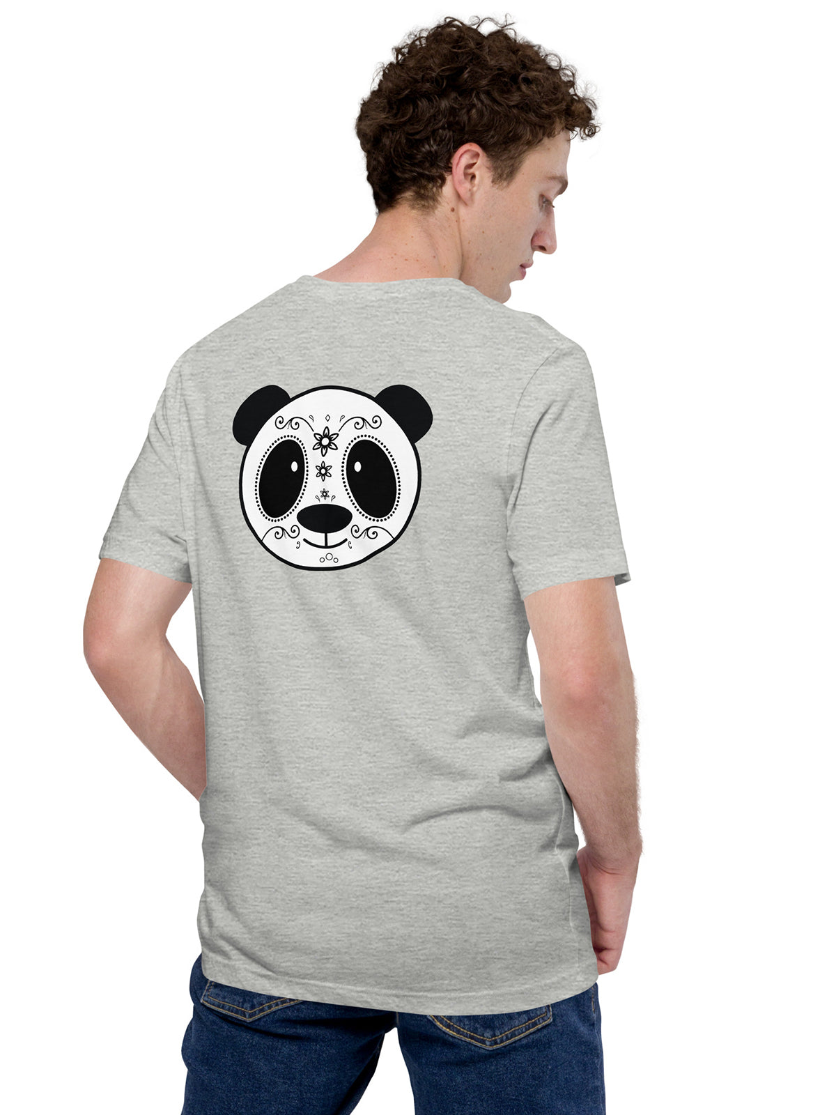 Day Of The Dead Panda - Special Edition Premium Gray Unisex t-shirt